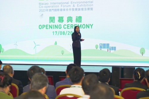 A Prof.ª Doutora Lan Hong, Vice-Directora do Centro de Pesquisa em Finanças Ecológicas da Universidade Renmin da China, Vice-Directora da Filial de Finanças Verdes da Sociedade de Ciências Ambientais da China e Vice-Directora da Comissão dos Profissionais de Finanças Verdes da Associação Chinesa da 